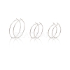 304 Stainless Steel Hoop Earrings EJEW-CJ0001-01-3