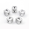 Plated Acrylic Beads PB43C9308-Y-1