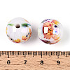 Ocean Theme Printed Opaque Acrylic Beads MACR-T048-07A-3
