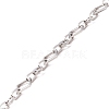 Non-Tarnish 304 Stainless Steel Rhombus & Coffee Bean Link Chains CHS-F017-03P-3