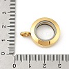 304 Stainless Steel Floating Locket Pendants STAS-E443-41G-3