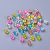 Baking Painted Crackle Glass Beads DGLA-X0006-6mm-13-2