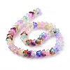 Transparent Glass Beads Strands LAMP-H061-01A-02-3