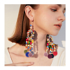 Flocky Acrylic Pendants FIND-T046-33C-8