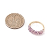 Natural Amethyst & Moss Agate & Apatite Finger Rings RJEW-TA00182-3