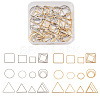 Craftdady 72Pcs 18 Style 304 Stainless Steel Linking Ring STAS-CD0001-21-9