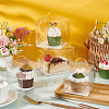 Foldable Transparent Plastic Single Cake Gift Packing Box CON-WH0084-42A-6