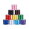 Nylon Satin Rattail Cord NWIR-PH0001-40B-WH-1