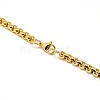 304 Stainless Steel Venetian Chain Box Chain Necklace Making STAS-A028-N031-A-4