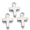 Non-Tarnish 201 Stainless Steel Tiny Cross Charms STAS-R116-080-1