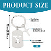 1Pc Stainless Steel Keychains KEYC-TADJ0001-08Y-2