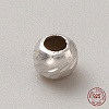 Rhodium Plated Sterling Silver Bead STER-WH0019-08A-P-1