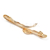 Alloy with Iron Clip Hair Barrettes PHAR-G014-05C-G-3