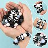 40Pcs 10 Styles Silicone Beads SIL-FS0001-27C-3