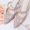 4Pcs 2 Colors Zinc Alloy Crystal Rhinestone Shoe Decoration FIND-GO0002-30-7