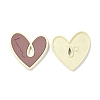 Heart Alloy Spray Painted Pendants LS-PALLOY-P243-01C-2
