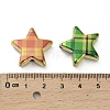 UV Plating Printed Opaque Acrylic Beads OACR-D316-03A-3
