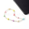 Opaque Polystyrene Plastic Beads Mobile Straps HJEW-JM00557-2