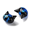 Handmade Foil Glass Beads LAMP-D005-01B-2