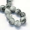 Baking Paint Glass Round Bead Strands X-DGLA-Q019-6mm-42-2