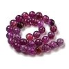 Faceted Natural Dragon Veins Agate Beads Strands X-G-F447-12mm-L02-3