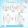 20Pcs 5 Style Natural Pearl Pendants PALLOY-PH01822-4