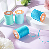 4 Rolls 4 Colors Round Waxed Polyester Cord YC-TA0001-21C-5
