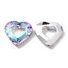 Electroplated Glass Pendants EGLA-O008-01-3