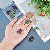 SUPERFINDINGS 12Pcs 3 Styles Natural Gemstone Pendants FIND-FH0004-67-3