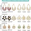 12Pcs 6 Style Plastic Pendants KY-FH0001-12-4