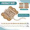 2Pcs 2 Colors Flower Iron Rhinestone Cup Chains FIND-TA0008-01-4