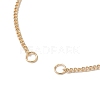 2Pcs 2 Colors 304 Stainless Steel Curb Chain Bracelet Slider Making AJEW-JB01244-3