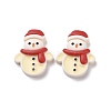 Christmas Theme Opaque Resin Cabochons RESI-G029-A07-1