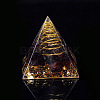 Orgonite Pyramid Resin Display Decorations X-G-PW0005-05K-1