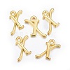 Alloy Letter Pendants PALLOY-X0037-68G-2