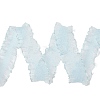 20 Yards Polyester Pleated Elastic Lace Trim SRIB-M015-01E-2