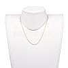 304 Stainless Steel Singapore Chain Necklaces NJEW-JN02662-02-4