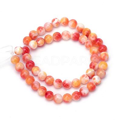Natural Dyed Persian Jade Gemstone Bead Strands G-R271-6mm-XP11-1