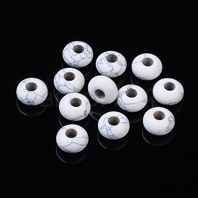 Gemstone European Beads TURQ-14D-5-1