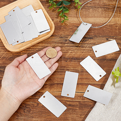 40Pcs Aluminium Big Pendants ALUM-PH0001-14B-1
