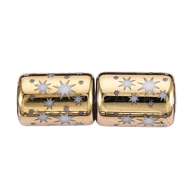 Electroplate Glass Beads EGLA-Q137-01A-G02-1