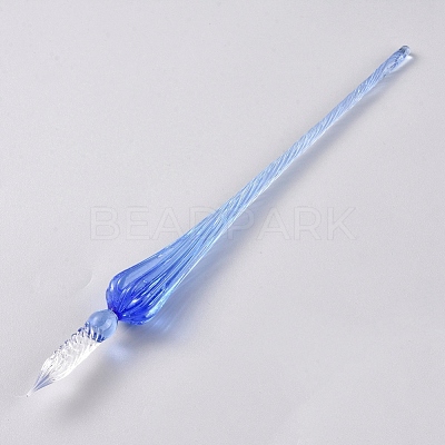 Handmade Glass Dip Pen AJEW-WH0121-43D-1