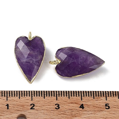 Natural Amethyst Pendants X-G-G012-12G-10-1