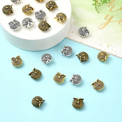 24Pcs 3 Colors Tibetan Style Alloy Beads FIND-YW0006-17-1