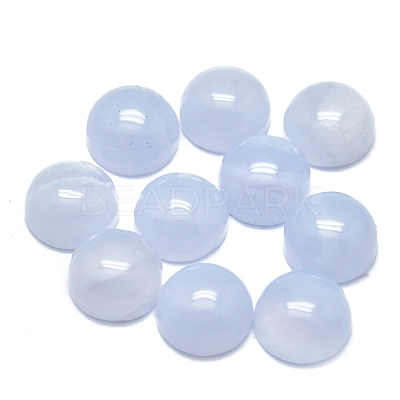 Natural Blue Lace Agate Cabochons G-O185-01E-02-1