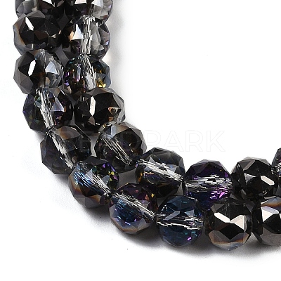 Transparent Electroplate Glass Beads Strands EGLA-N002-34C-C21-1