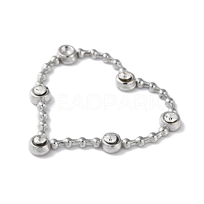 Stainless Steel Color 304 Stainless Steel Rhinestonet Pendants STAS-Q312-02B-P-1
