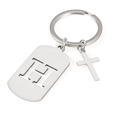 1Pc Stainless Steel Keychains KEYC-TADJ0001-08H-1