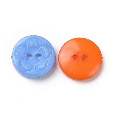 Acrylic Sewing Buttons for Clothes Design X-BUTT-E083-F-M-1