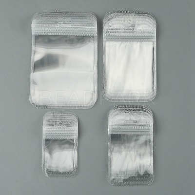 30Pcs Transparent Plastic Resealable Packaging Bags OPP-FS0001-06A-1